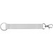 CRAWLEY. SET Lanyard SUBLIMATION Short II DUO (20 mm) mit Ø 32 mm Ring und 20 mm Karabinerhaken, 301 - Weiß