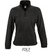 Damen Fleecejacke North, L, Black