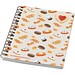Desk-Mate® A6 farbiges recyceltes Notizbuch mit Spiralbindung, elfenbeinweiß