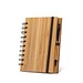 DICKENS A5. A5 Spiralnotizbuch aus Bambus mit 100% Recyclingpapier, Natur
