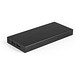 DOROTHY 10. Powerbank 10'000 mAh aus Recyceltes aluminium (100 % rAL), Schwarz