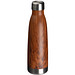 Edelstahl-Isolierflasche Holzoptik Tampa, 500 ml, braun