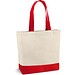 EDMONTON. Tragetasche aus 100% Canvas-Baumwolle (280 g/m²), Rot