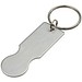 Schlüsselanhänger mit Einkaufswagenlöser Open IT, silber