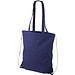 Eliza 240 g/m² Baumwoll-Kordelzug-Rucksack, navy