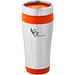 Isolierbecher Trend, 400 ml, silber/orange