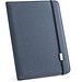 EMERGE FOLDER II. A4 Mappe aus recyceltem Polyester (100% rPET) 300D mit elastischem Verschluss, Blau