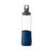 EMSA Glas Trinkflasche Drink2Go, 700 ml, dunkelblau