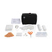 Erste-Hilfe-Set in RCS recycelter Nubuk-PU Tasche, schwarz