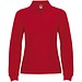 Estrella Langarm Poloshirt für Damen, rot, 2XL