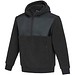 Evans Sherpa Fleecepullover Half-Zip Unisex, schwarz, L