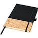 Evora A5 Notizbuch Thermo PU mit Kork, schwarz