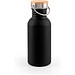 EWING. Edelstahlflasche (90 % recycelt) mit einwandiger Ausführung, Schwarz