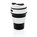 XD COLLECTION faltbarer Silikon-Becher, 350 ml, schwarz