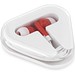 FARADAY. In-Ear Kopfhörer mit 1.25 Meter Kabel aus ABS, Rot
