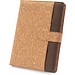 FIELDING. Mappe A5 aus Kork und recyceltem Polyester (100 % rPET) mit abnehmbarem Notizblock, Natur