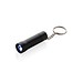 Flash Schlüsselanhänger-Taschenlampe aus RCS rec. Aluminium, schwarz