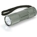 FLASHY. Taschenlampe aus Aluminium mit 9-LEDs, Gewehrmetall