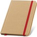 FLAUBERT. Notizbuch mit Hardcover aus Karton, 160 unlinierten, Rot