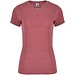 Fox T-Shirt für Damen, Heather Garnet, 2XL