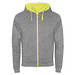 heather grau / Fluor Yellow