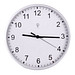 Funk-Wanduhr URANUS,silber, weiß