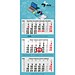 Geiger-Notes Monats-Wandkalender Maxi Light 3 Bestseller inkl. 4C-Druck, Österreich