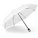 GEORGE. 21-Zoll-Regenschirm aus recyceltem Polyester (100 % rPET) 190T winddichtem Pongee, Weiß