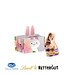 Geschenkbox Mini, Klett Osterhase, inkl. Druck