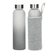 Glasflasche mit Hülle Iced 0,45 l, transparent