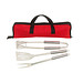 Grillbesteck SMOKY,rot, schwarz