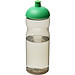 H2O Eco Sportflasche mit Stülpdeckel, 650 ml, kohle/hellgrün