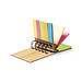 Haftnotiz Ringbuch mit Bambuseinband, beige