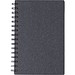 Hardcover-Notizbuch aus recyceltem Karton Caleb, Schwarz