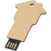 Haus USB-Stick 2.0 aus recyceltem Papier, Kraftpapier, 128GB