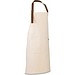 HOLM. Schürze aus 100% Canvas-Baumwolle (320 g/m²) mit Metalldetails, Naturhell