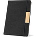 HOMERO. Set bestehend aus einem A5-Hardcover-Notizblock und einem Bambus-Kugelschreiber, Schwarz