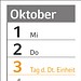 Geiger-Notes Wandplaner Horizont green+blue, inkl. Druck, Schmuckfarbe