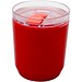Hudson 180 ml doppelwandiger Becher aus recyceltem Kunststoff, rot