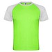 Indianapolis T-Shirt Unisex aus recyceltem Material, Fluor Green / schwarz, L