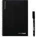 INFINITEBOOK LINED A5. "Infinitebook" mit flexiblem Einband und 15 linierten Whiteboard-Seiten, Schwarz