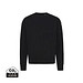 Iqoniq Kruger Relax-Rundhals-Sweater aus recycelt. Baumwolle, schwarz, L