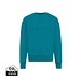 Iqoniq Kruger Relax-Rundhals-Sweater aus recycelt. Baumwolle, verdigris, L