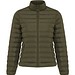 IQONIQ Maiko Damen Steppjacke aus recyceltem Polyester, khaki, L