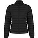 IQONIQ Maiko Damen Steppjacke aus recyceltem Polyester, schwarz, S