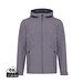 Iqoniq Makalu Herren Softshelljacke aus recyceltem Polyester, vulcano heather grey, M