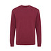 Iqoniq Zion Rundhals-Sweater aus recycelter Baumwolle, burgunderrot