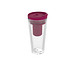 Isolierbecher Mocha mit Teesieb, transparent