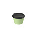 Kaffeebecher ToGo mit Deckel, 100 ml, geselliges grün/schwarz