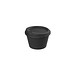 Kaffeebecher ToGo mit Deckel, 100 ml, schlichtes schwarz